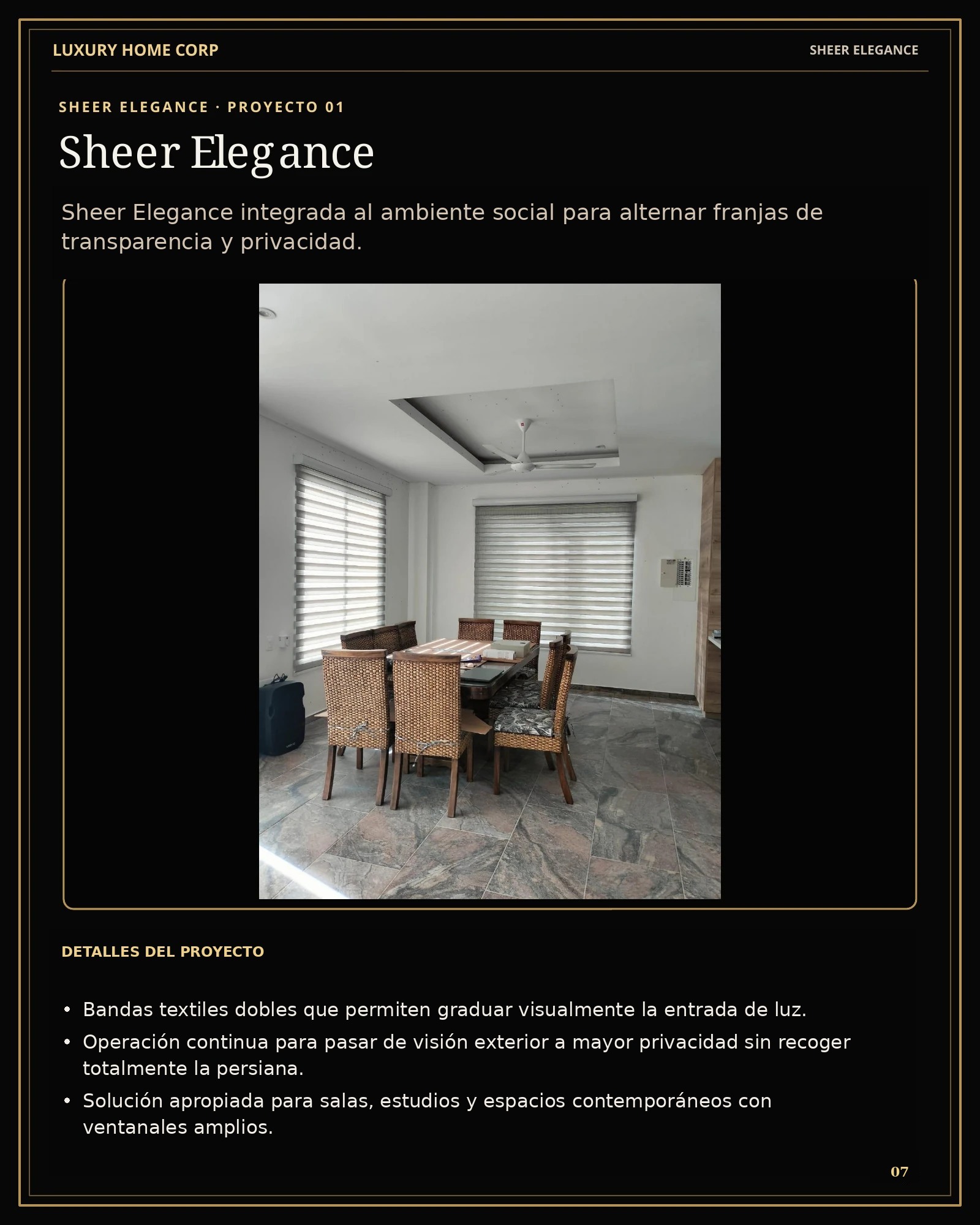 Portafolio de Cortinería página 7